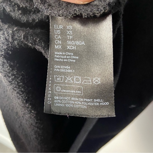 Ariana Grande / 7 rings oversized black long sweater hoodie tunic - Picture 2 of 8